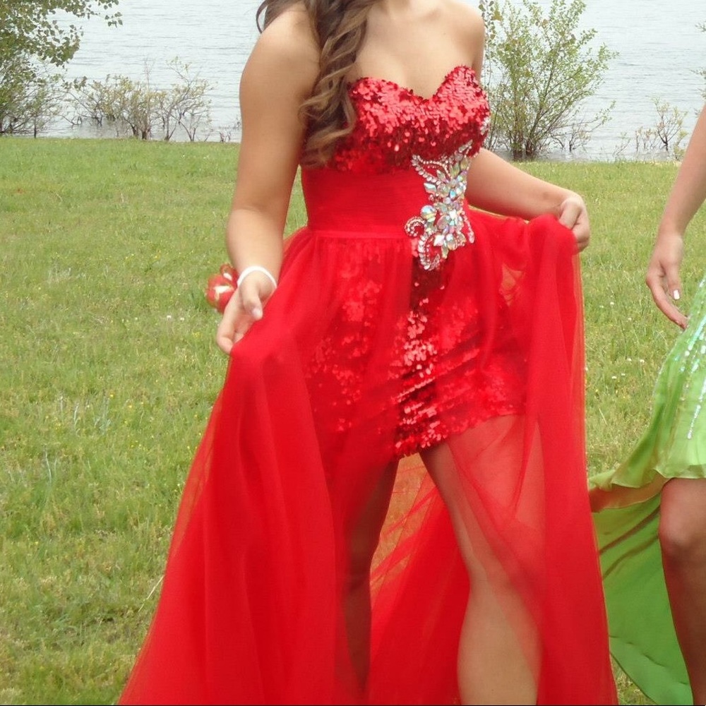 Fun red Prom/pageant dress